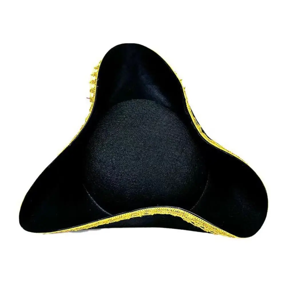 Sombrero pirata tricornio de carnaval para adulto capitán fiestas - imagen 2