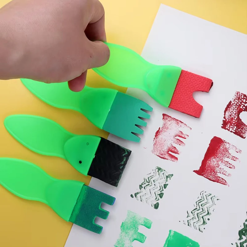 Rodillo de estampado TMZ para pintura y manualidades infantiles - imagen 5