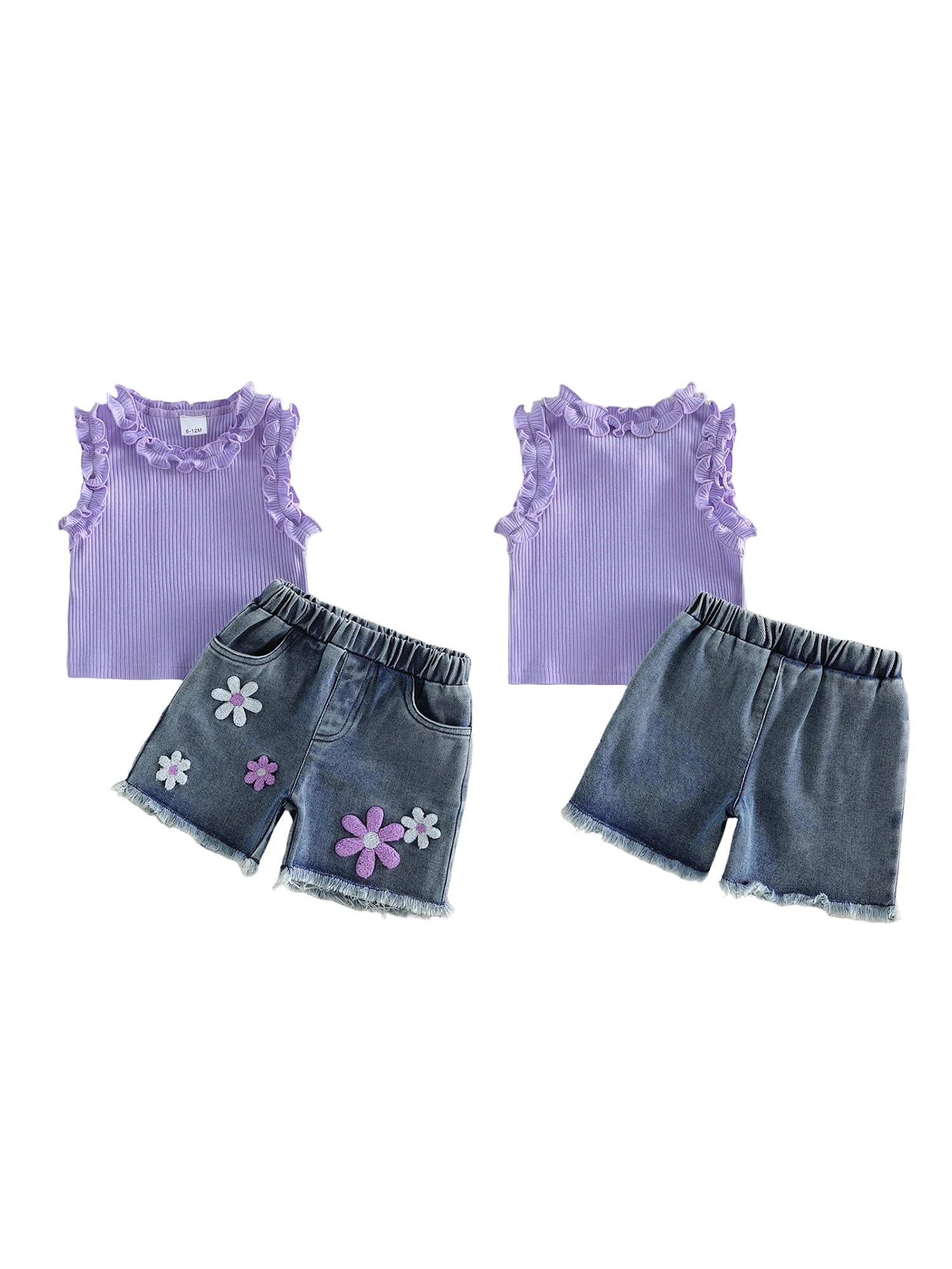 Vista del conjunto completo para niña pequeña