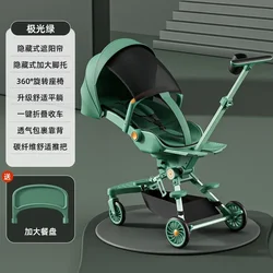 Andador reclinable y plegable para bebé con vista alta