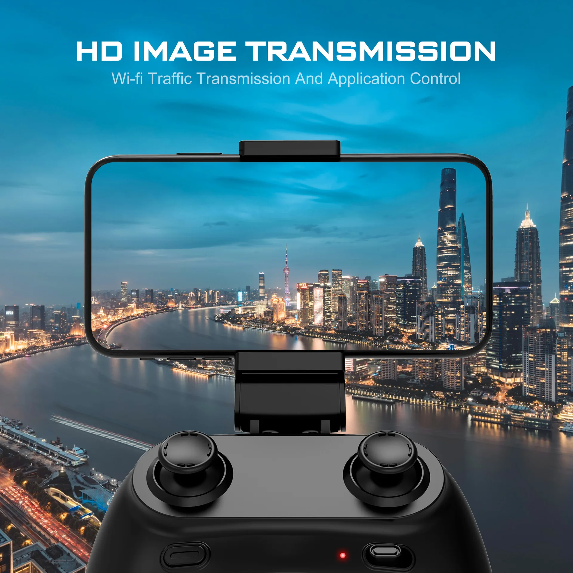 Vista FPV y transmisión de imagen para pilotar con referencia
