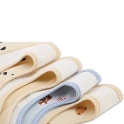 Baberos impermeables de algodón suave para bebé con estampado