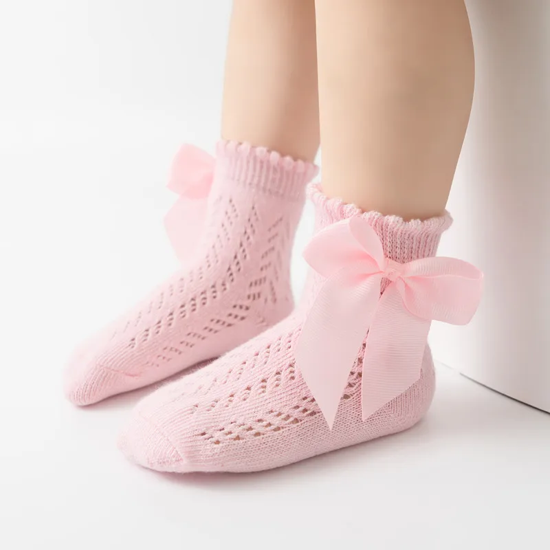 Calcetines verano con lazo para niña – Algodón suave fresco - imagen 4