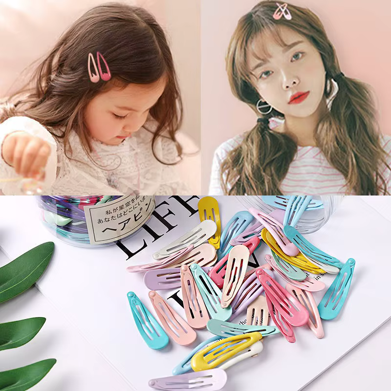 Horquillas para niñas en forma de gota - coloridas y deslizantes - imagen 3