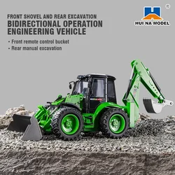 HUINA 1579 excavadora de control remoto bidireccional con luces