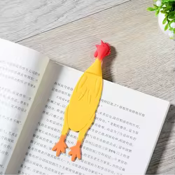 Marcapáginas infantil con forma de pollo – Suave y divertido para leer