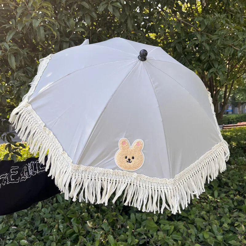Parasol para cochecito con protección UV e impermeable ajustable - imagen 2