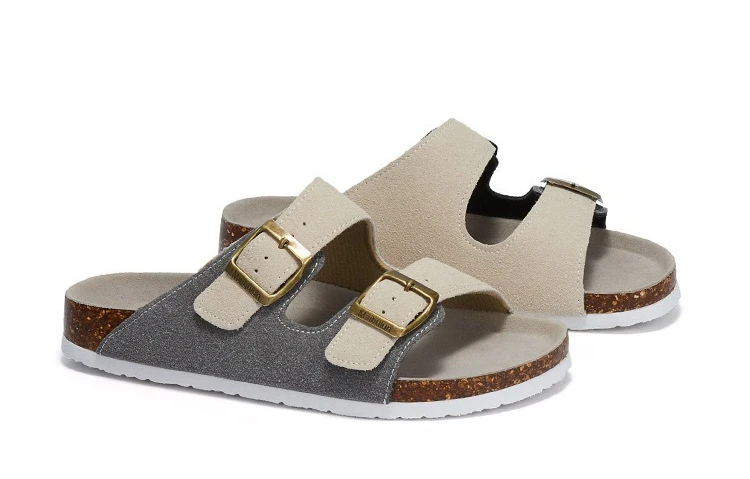 Sandalias de playa con plataforma de corcho