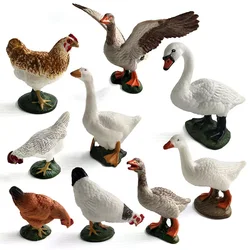 Figuras animales de granja en miniatura para decoración hogar