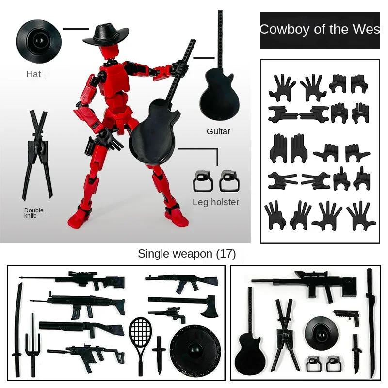 Muñeca articulada de calamar con impresión 3D artesanal - imagen 3