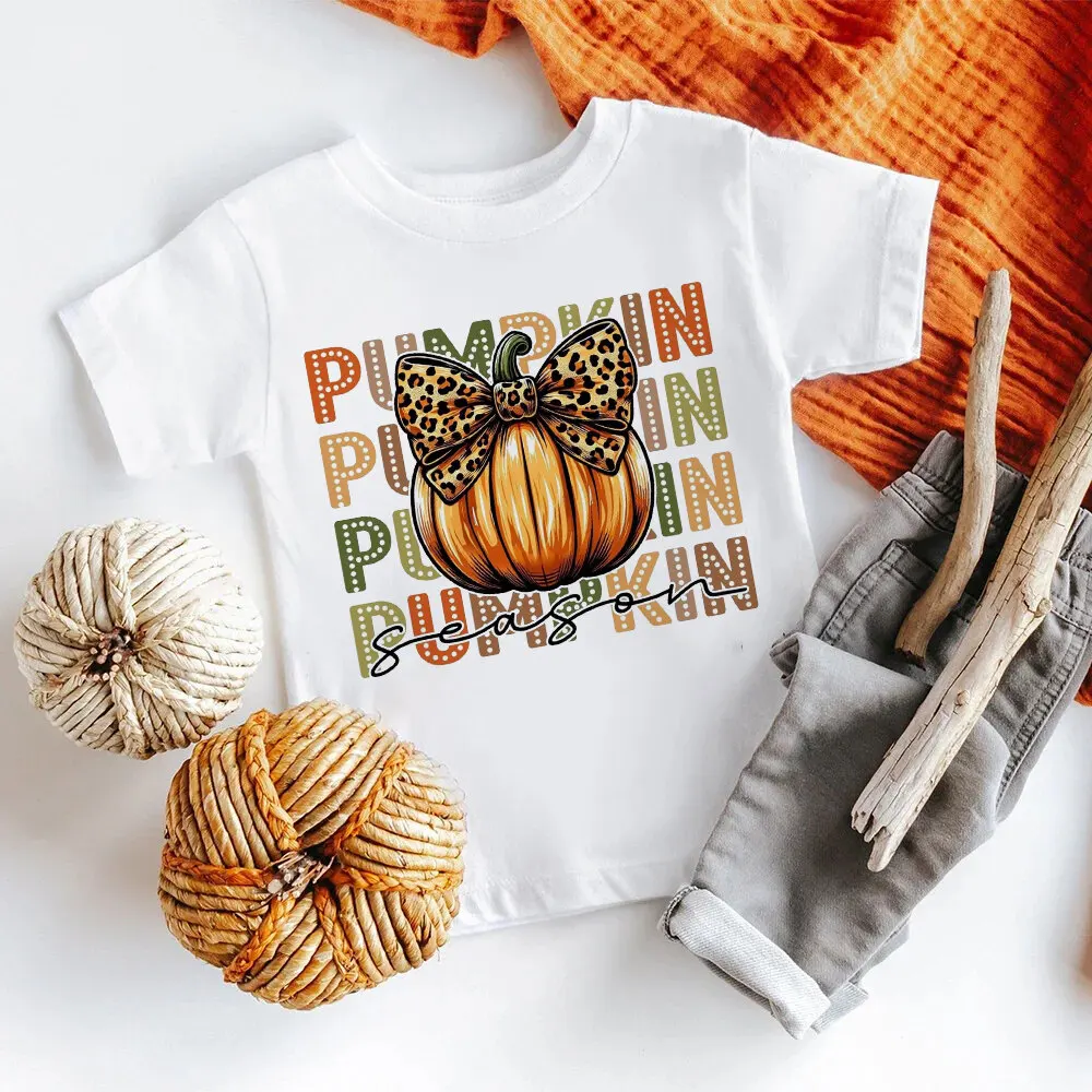 Camiseta de calabaza para niño Acción de Gracias manga corta - imagen 4