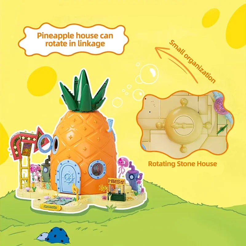 Bloques de construcción Bob Esponja con casa piña - imagen 2