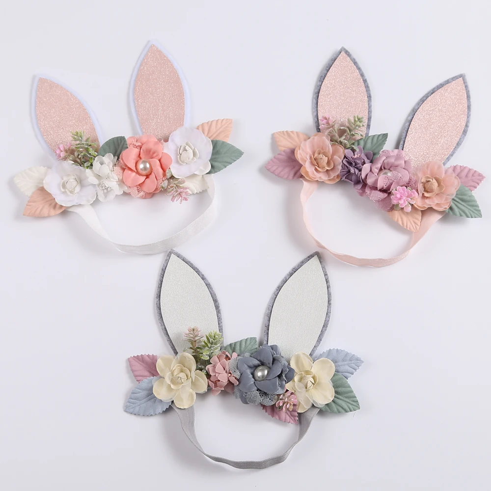 Diadema orejas conejo para bebé recién nacido – Suave y cómoda - imagen 4