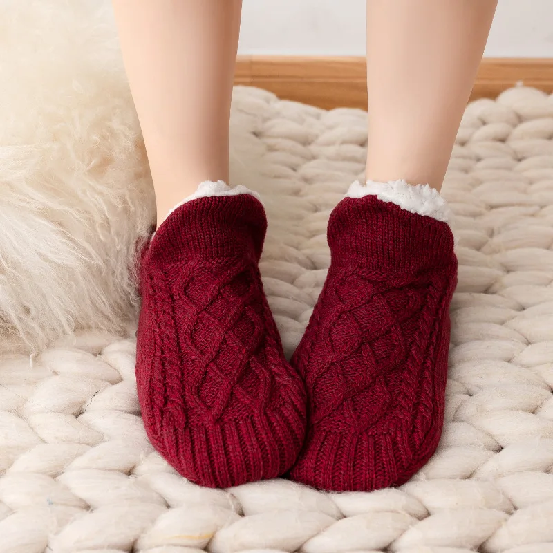 Calcetines térmicos afelpados antideslizantes de invierno para casa - imagen 5