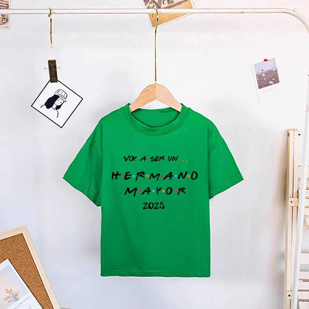 Camiseta manga corta para anunciar embarazo – hermano mayor feliz - imagen 2