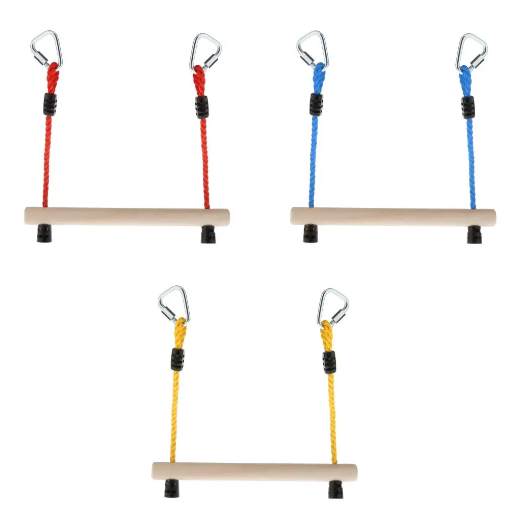 Columpio trapezio infantil con cuerda resistente para juegos en casa - imagen 4