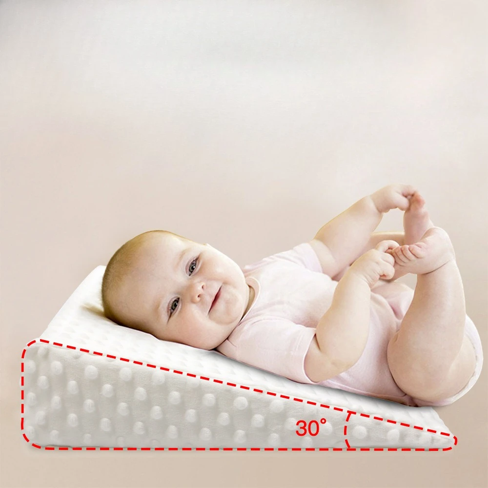 Almohada de lactancia antirregurgitación para recién nacido, suave - imagen 5