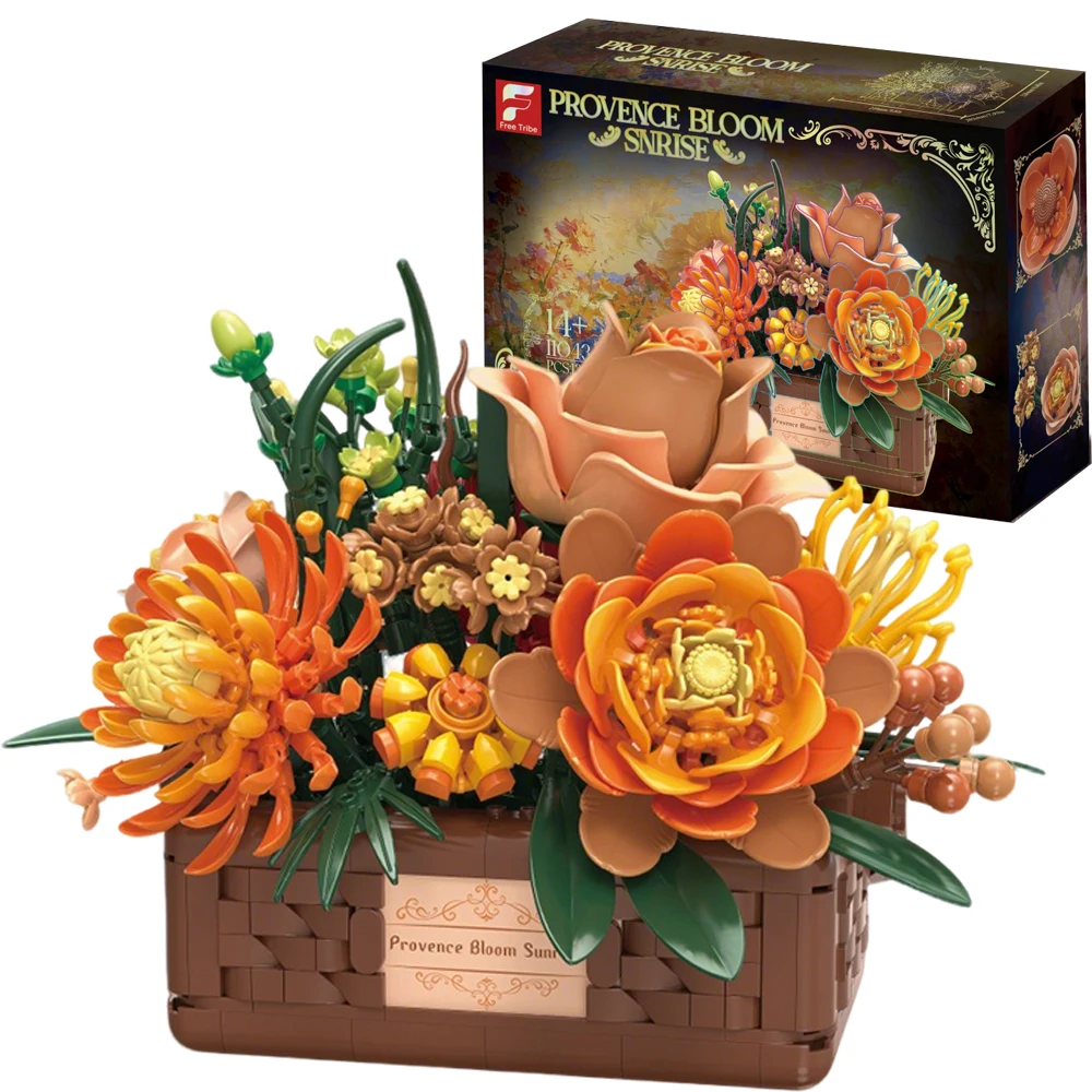 Bloques de construcción florales para crear ramos con rosas y peonías - imagen 2