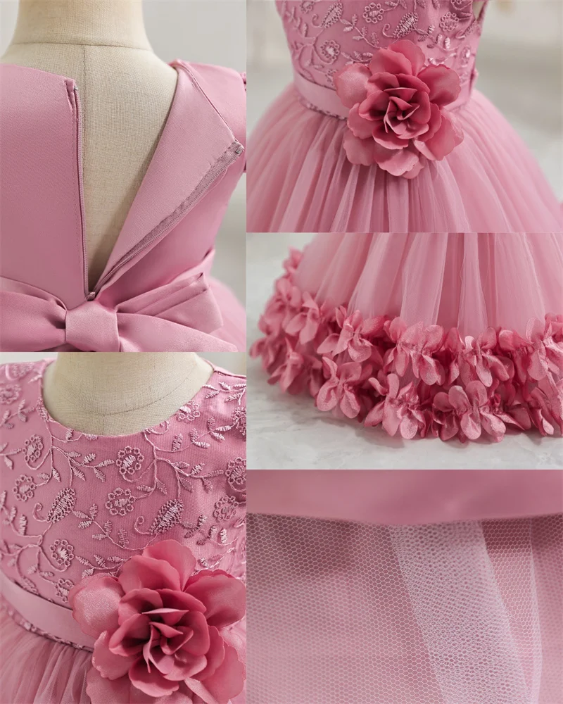Detalle del diseño tipo princesa con falda de volumen