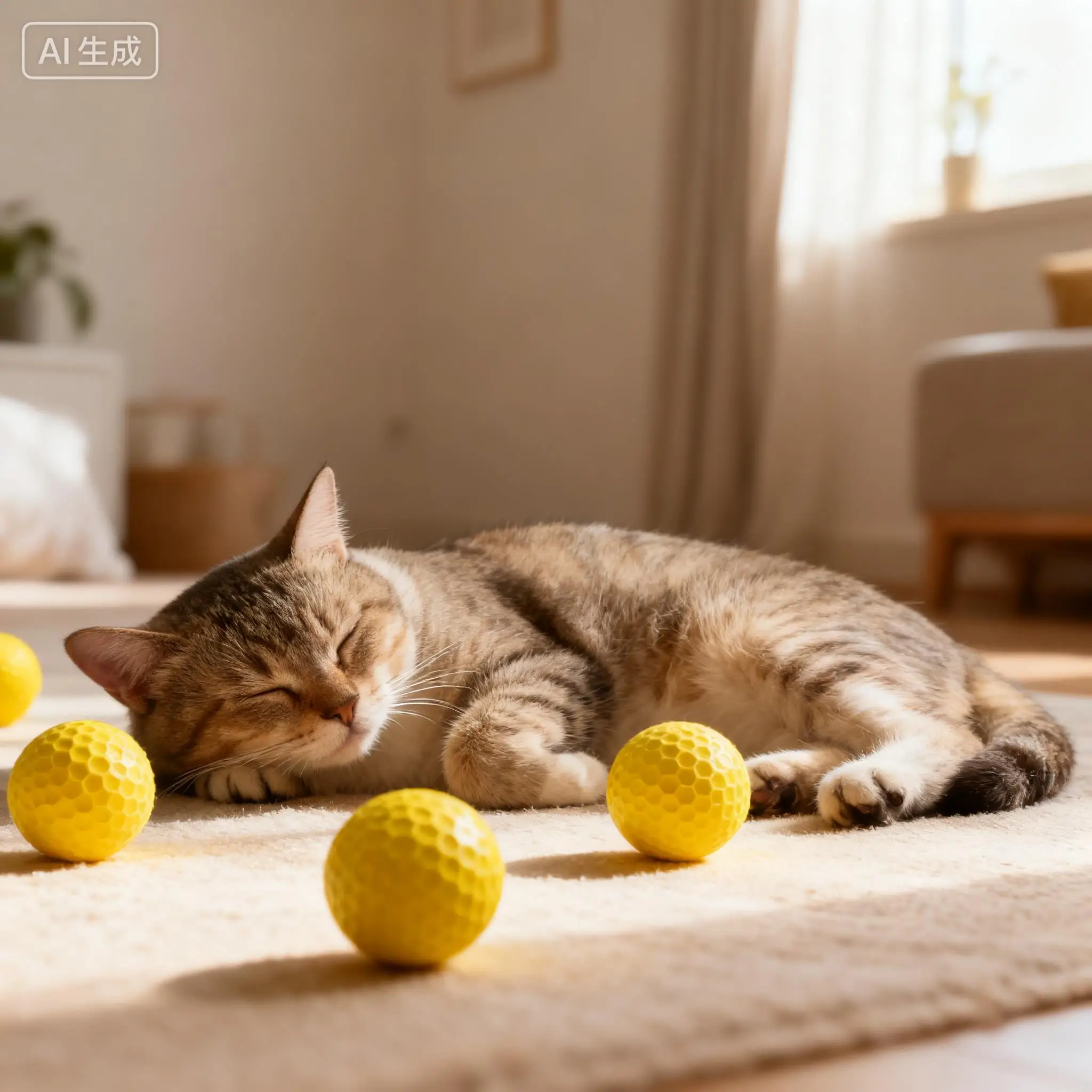 TMZ Pelotas de juguete duraderas para gatos, interior y exterior