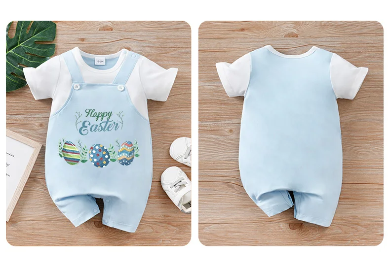 Detalle del estampado primaveral en ropa de bebé
