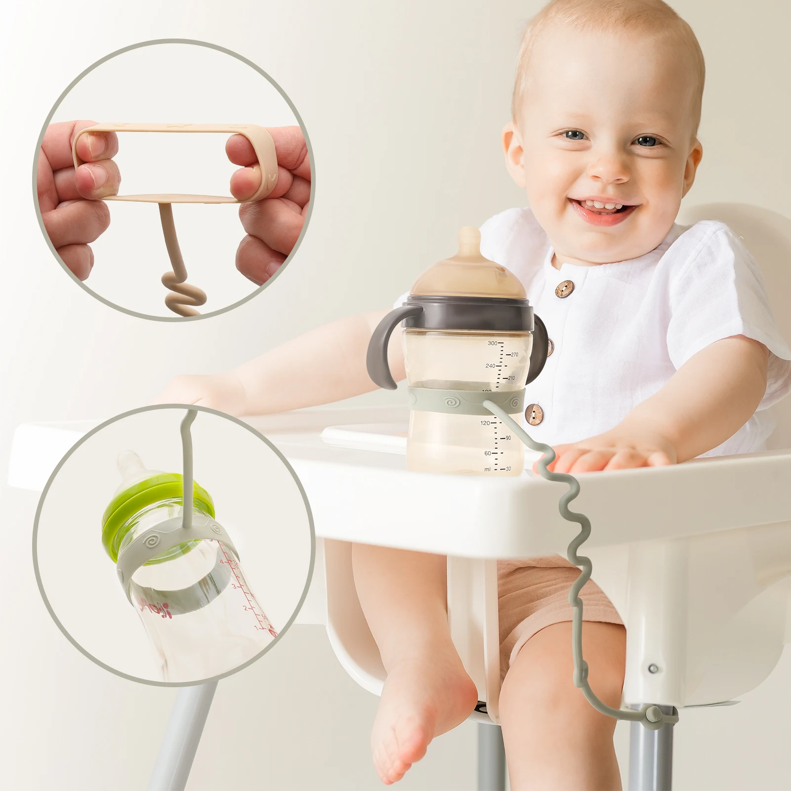 Correas de silicona para juguetes – clips antipérdida para bebé - imagen 3