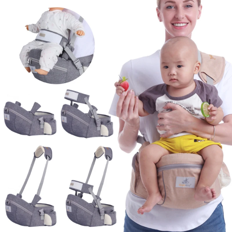 Portabebés ergonómico para bebé - cabestrillo frontal y asiento de cadera - imagen 3