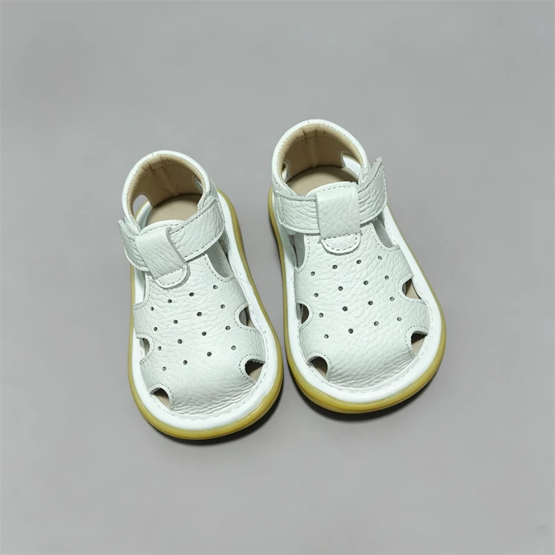 Sandalias de cuero genuino antideslizantes para bebé y niño de verano - imagen 3