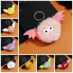 Llavero de peluche de murciélago para bolso, Halloween