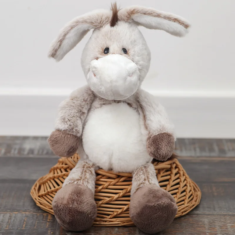 Peluche burro de orejas grandes suave, tipo almohada infantil - imagen 4