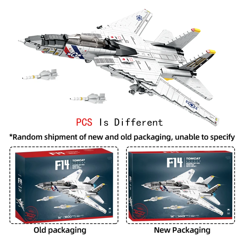 Modelo completo del Tomcat F14 de frente