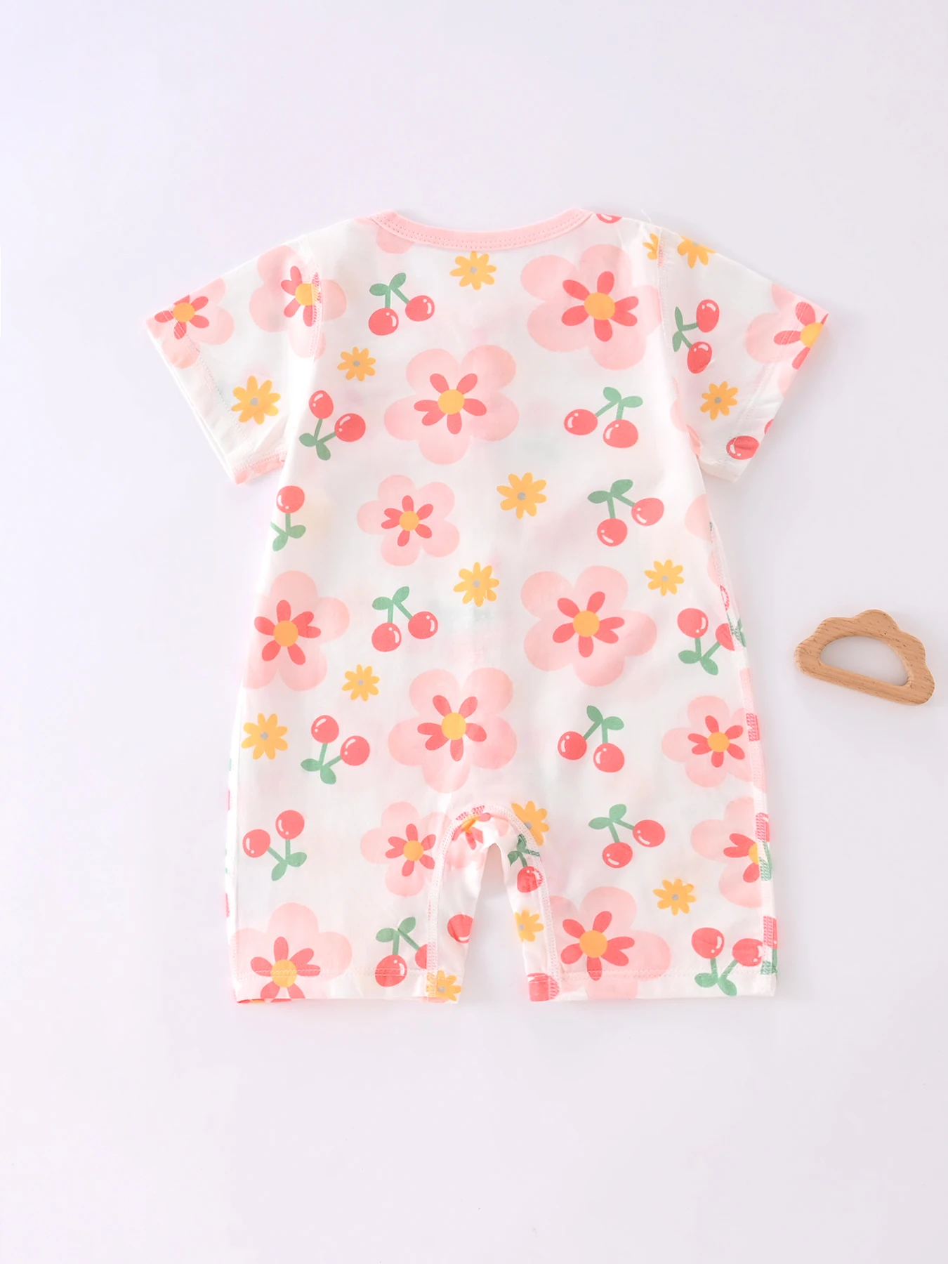 Somenie Pelele de verano algodón para bebé niña, manga corta