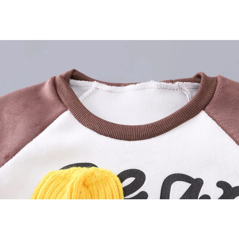 Conjunto de lana para bebé cálido de invierno con capucha - imagen 4