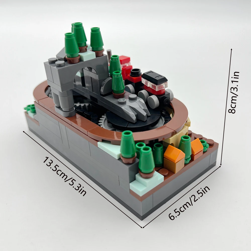 Bloques de construcción tren con manivela para montaje infantil - imagen 5