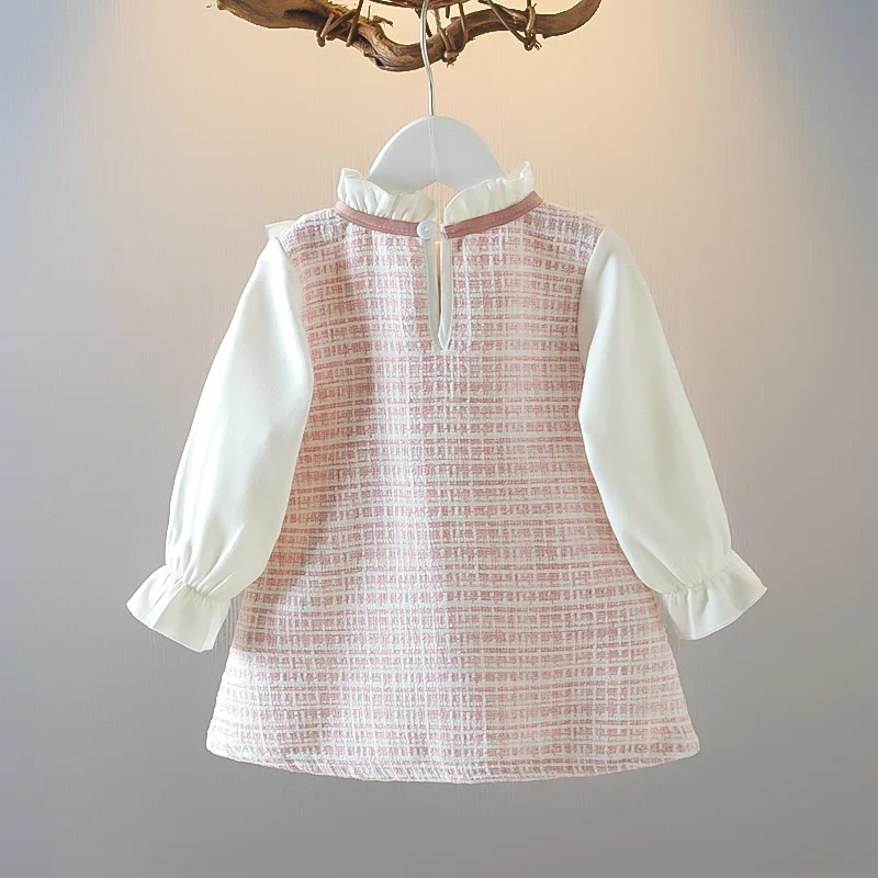 Vestido niña de princesa de manga larga con lazo de malla - imagen 4