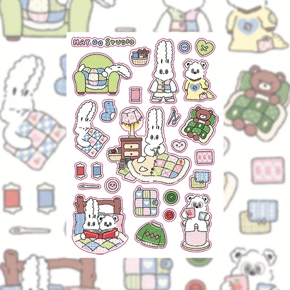 Detalles de conejitos kawaii para decorar páginas