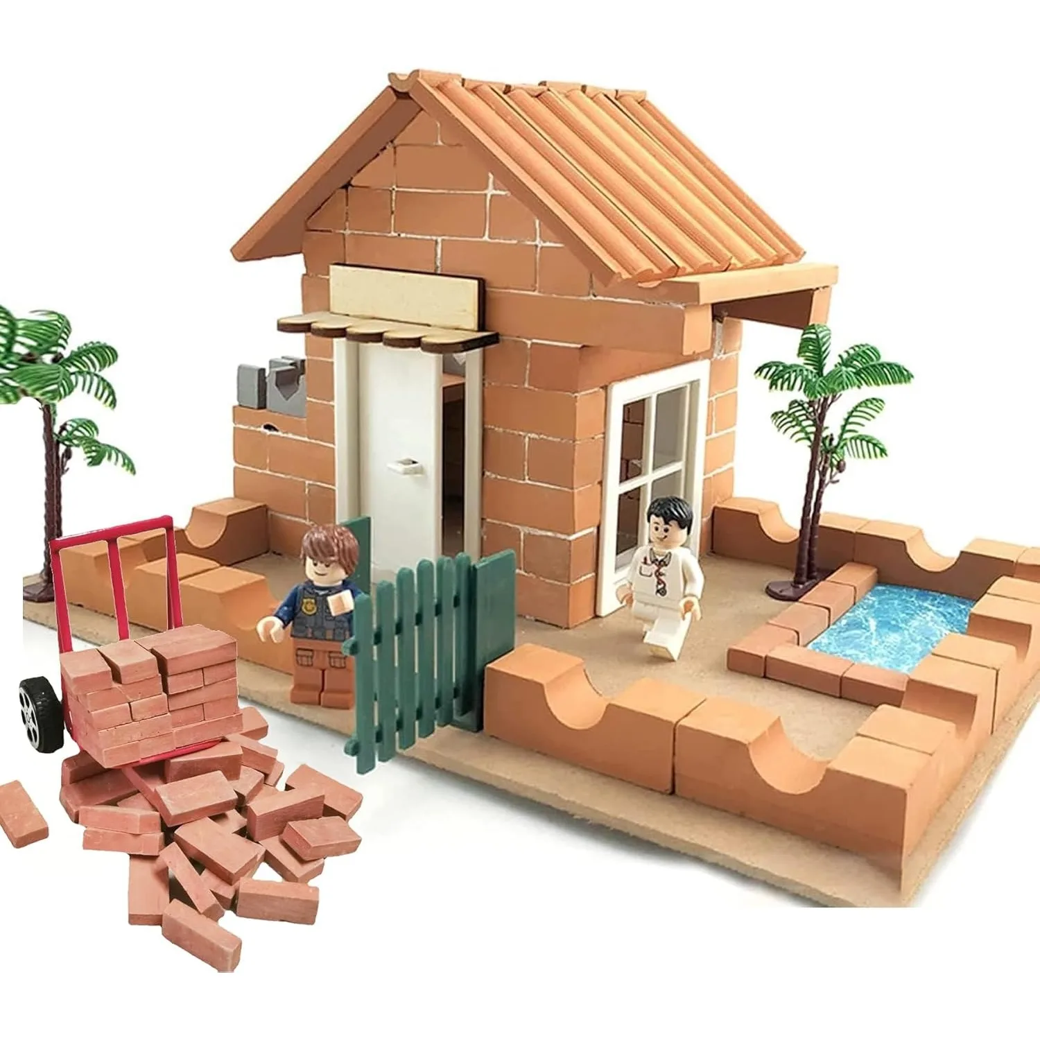 Juego de construcción con mini ladrillos para casa de muñecas - imagen 2