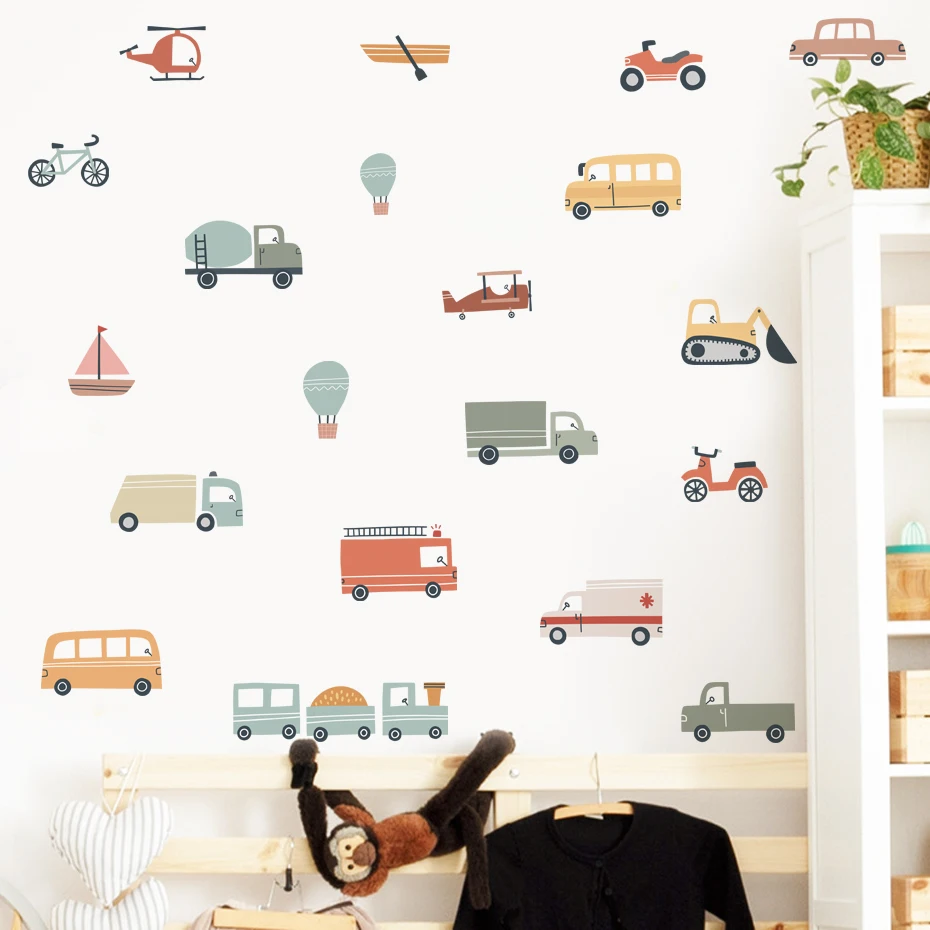 Motivos infantiles para paredes con estilo acuarela