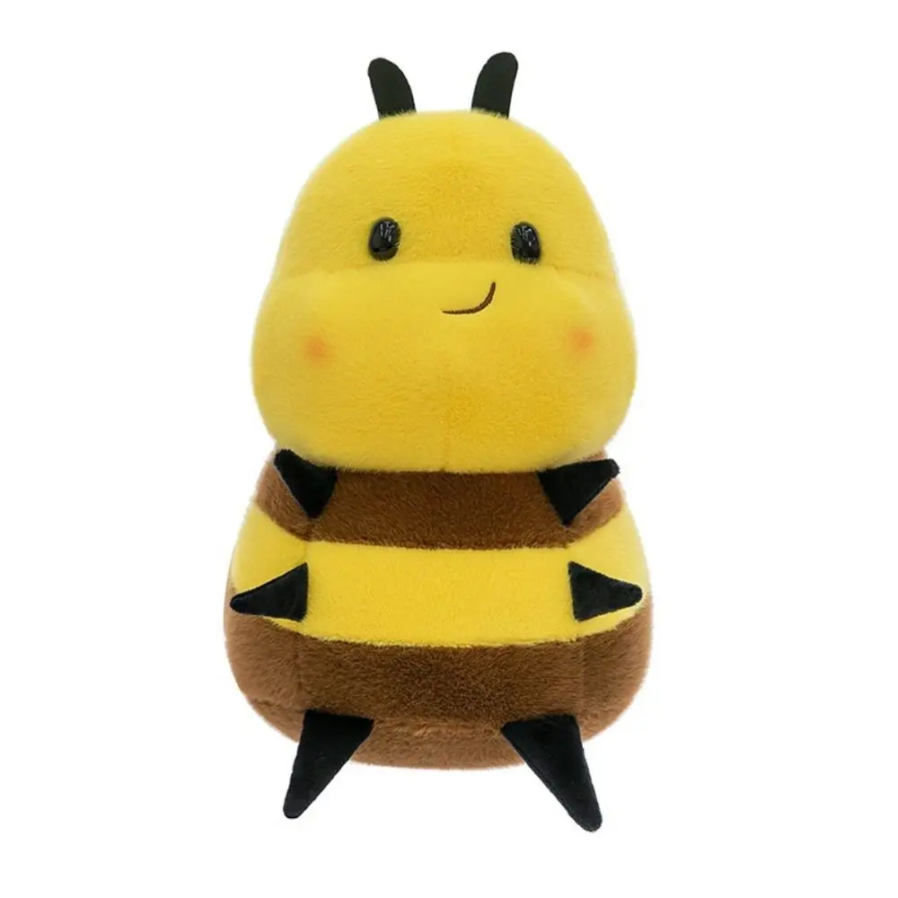 Peluche de abeja esponjoso con alas, pequeño juguete infantil