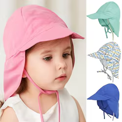 Gorra solar UV infantil con malla transpirable – Protección solar para bebé