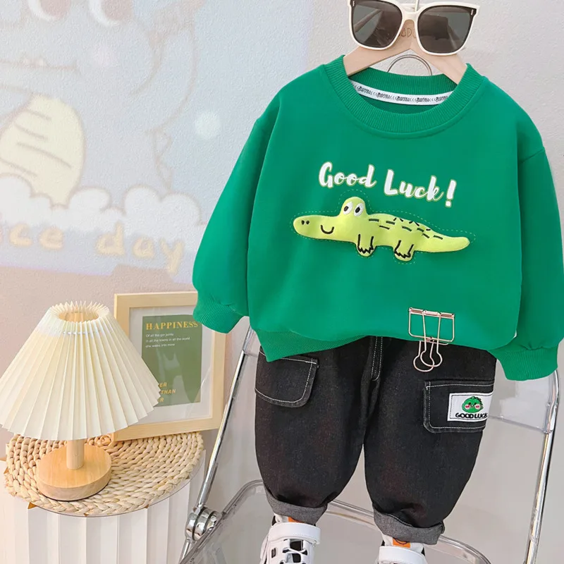 Chándal infantil de algodón para niña – Camiseta y pantalón - imagen 2