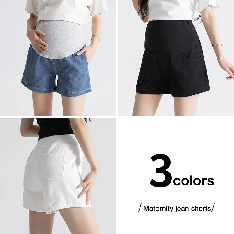 Pantalones vaqueros cortos maternity – Cómodos y frescos - imagen 4