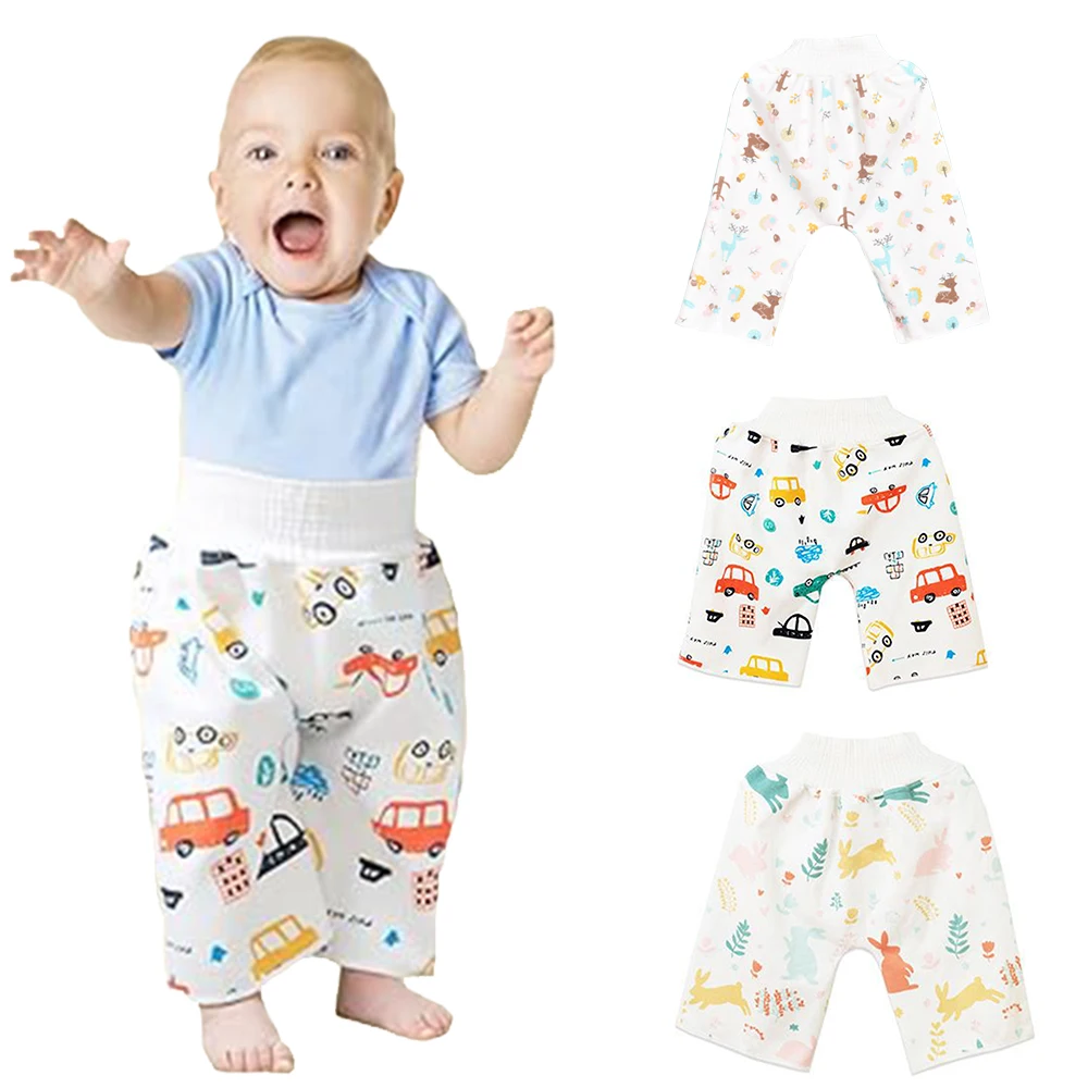 Pantalones de entrenamiento sin pañal lavables para bebés