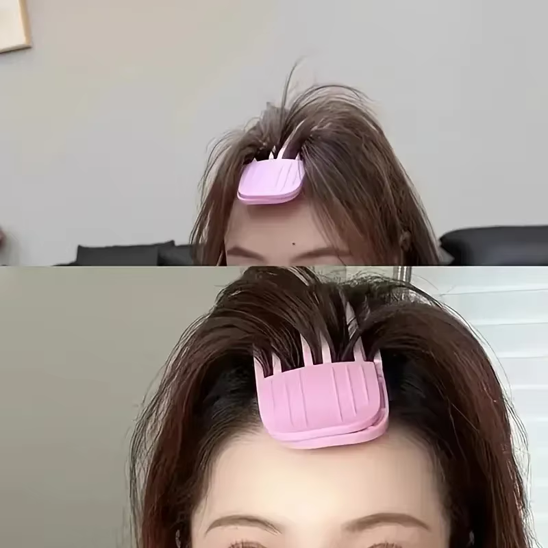 Horquillas esponjosas para flequillo rizado: fijación con volumen - imagen 3