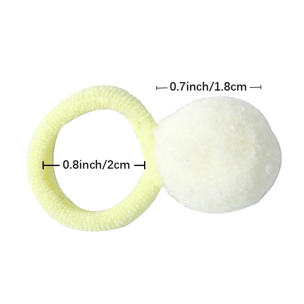 Accesorios para el cabello de bebé con diadema y coleteros de felpa - imagen 2