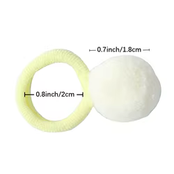 Accesorios para el cabello de bebé con diadema y coleteros de felpa