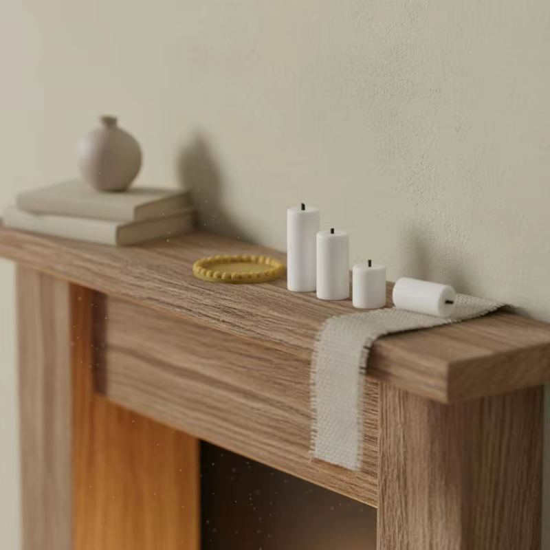 Kit de manualidades para velas en miniatura con cera de abeja - imagen 3