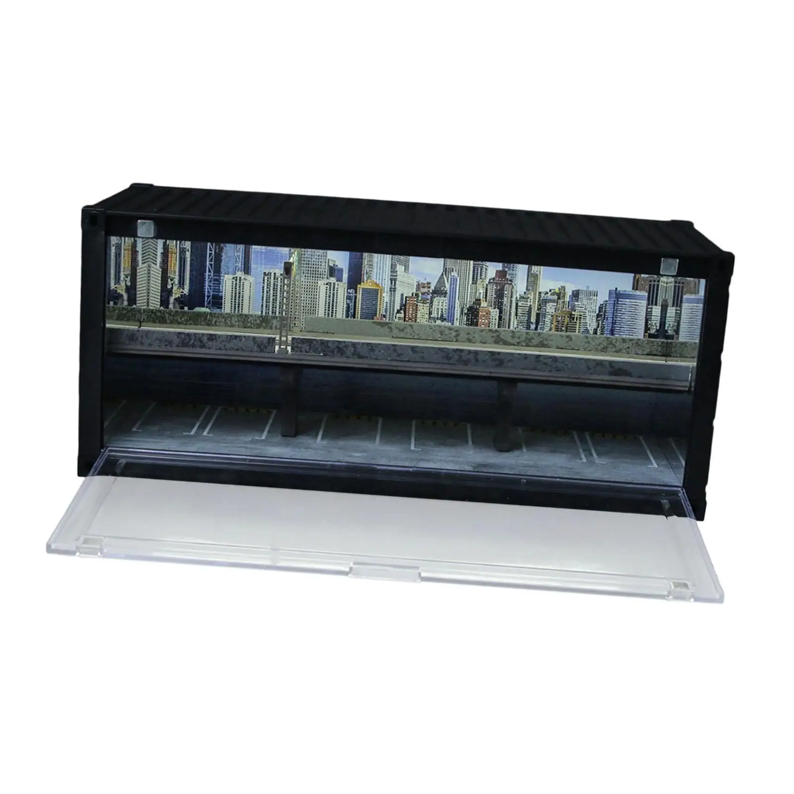 Vitrina para coches de juguete y diorama de pasarela
