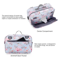 Bolsa de pañales impermeable húmeda y seca para cochecito y bebé