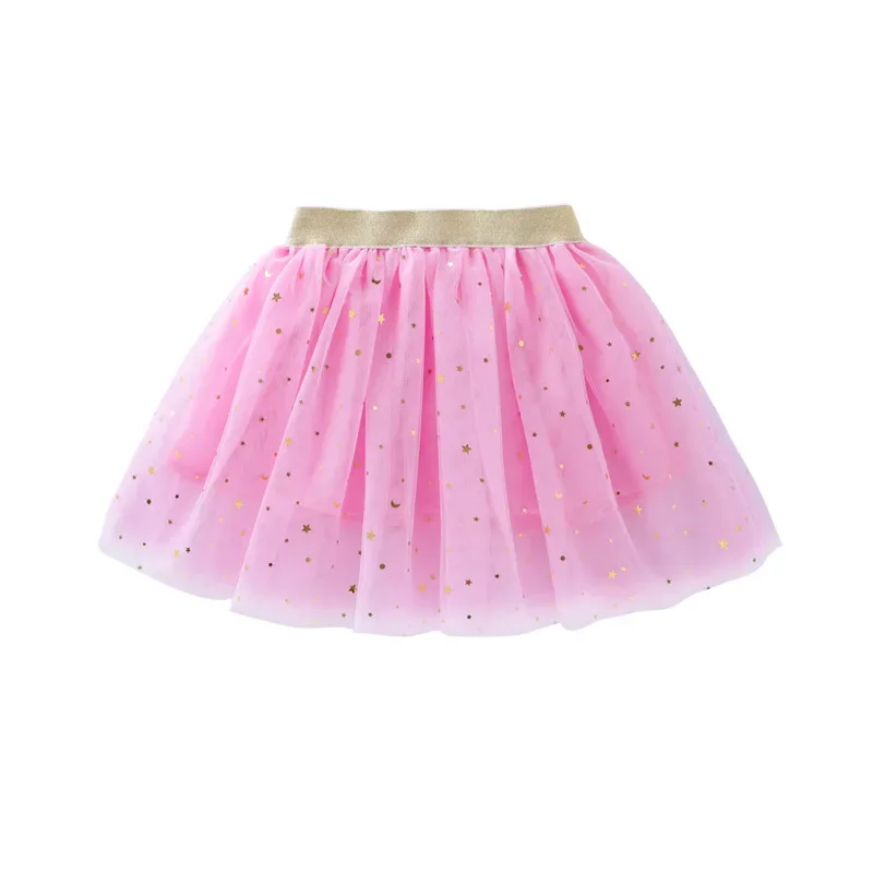 Falda tutú princesa con bordado de estrellas fluorescentes y encaje - imagen 2